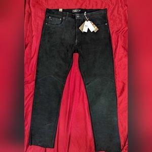 RRL Winter 2 Black Leather Jean/Pant